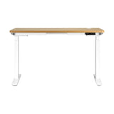 NNEED Standing Desk Dual Motor Adjustable 120cm White&Oak