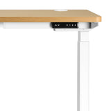 NNEED Standing Desk Dual Motor Adjustable 120cm White&Oak
