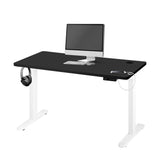 NNEED Standing Desk Dual Motor Adjustable 140cm Walnut&Black