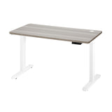 NNEED 140cm Electric Standing Desk Dual Motor White&Grey-Oak