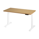NNEED Sit-Stand Desk Height Adjustable Desk White&Oak