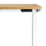 NNEED Sit-Stand Desk Height Adjustable Desk White&Oak