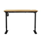 NNEED Electric Standing Desk Single Motor Black&Oak 120cm