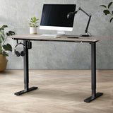 NNEED 140CM Electric Standing Desk Adjustable Black&Grey-Oak
