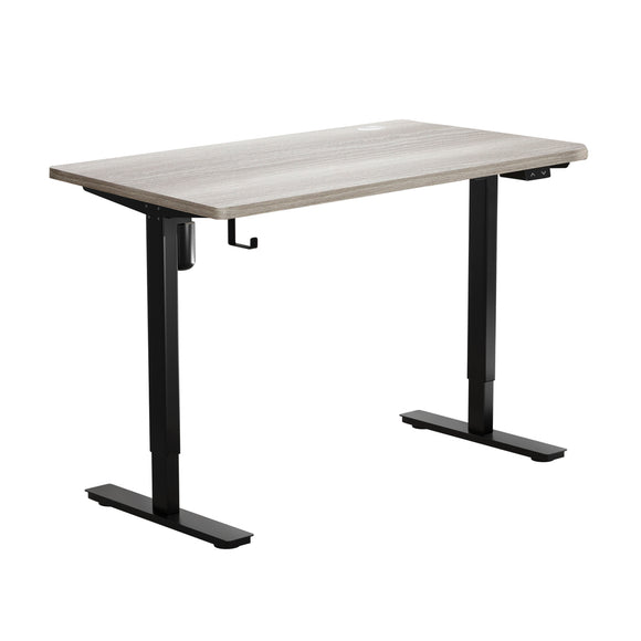 NNEED 140CM Electric Standing Desk Adjustable Black&Grey-Oak