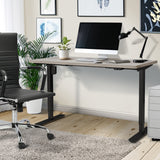NNEED 140CM Electric Standing Desk Adjustable Black&Grey-Oak