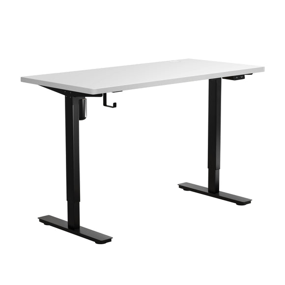 NNEED Electric Standing Desk Single Motor Black&White 140cm