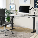 NNEED Electric Standing Desk Single Motor Black&White 140cm