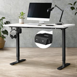 NNEED Electric Standing Desk Single Motor Black&White 150cm