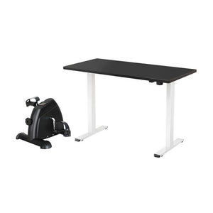 NNEDSZ 140cm Artiss Electric Standing Desk with Mini Pedal Exercise Bike Home Office