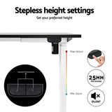 NNEDSZ 140cm Artiss Electric Standing Desk with Mini Pedal Exercise Bike Home Office