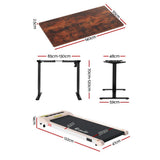 NNEDSZ Artiss 140cm Automatic Standing Desk with 360mm Electric Walking Pad Treadmill