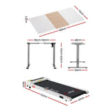 NNEDSZ Artiss 140cm Automatic Standing Desk with 360mm Electric Walking Pad Treadmill