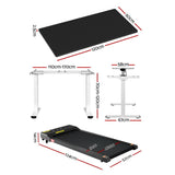 NNEDSZ Artiss 120cm Automatic Standing Desk with 400mm Electric Walking Pad Treadmill