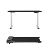 NNEDSZ Artiss 120cm Automatic Standing Desk with 400mm Electric Walking Pad Treadmill