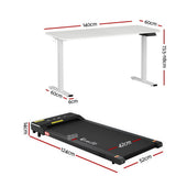 Artiss Electric Treadmill with 140cm Automatic Standing Desk Walking Pad 400mm