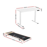 NNEDSZ Artiss 120cm Automatic Standing Desk with 360mm Electric Walking Pad Treadmill