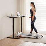 NNEDSZ Artiss 140cm Automatic Standing Desk with 360mm Electric Walking Pad Treadmill