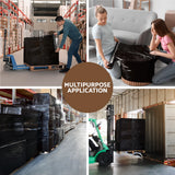 NNEDSZ 500mm x 400m Stretch Film Pallet Shrink Wrap 2 Rolls Package Use Plastic Black