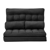 NNEED Lounge Sofa Bed Floor Recliner 2 seater Folding Charcoal