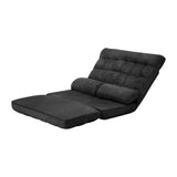 NNEED Lounge Sofa Bed Floor Recliner 2 seater Folding Charcoal