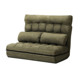 NNEED Lounge Sofa Bed Floor Recliner 2 seater Folding Green