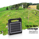 NNEDSZ 5km Electric Fence Energiser Solar Farm 0.3J