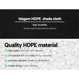 NNEDSZ 90% Shade Cloth 1.83x30m Shadecloth Sail Heavy Duty Black