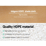 NNEDSZ 90% Shade Cloth 3.66x30m Shadecloth Sail Heavy Duty Beige