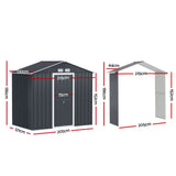 NNEDSZ Giantz Garden Shed Outdoor Storage 2.15x1.74M Tool Workshop House w/Extension Kit