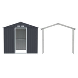 NNEDSZ Giantz Garden Shed Outdoor Storage 2.15x1.74M Tool Workshop House w/Extension Kit