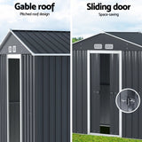 NNEDSZ Giantz Garden Shed Outdoor Storage 2.15x1.74M Tool Workshop House w/Extension Kit