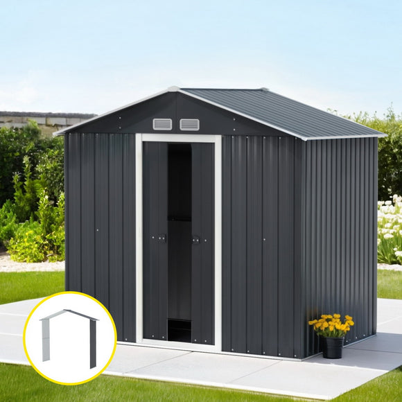 NNEDSZ Giantz Garden Shed Outdoor Storage 2.15x1.74M Tool Workshop House w/Extension Kit