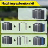 NNEDSZ Giantz Garden Shed Extension Kit Outdoor Storage Tool Sheds Workshop House Shelter