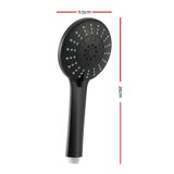 NNEDSZ Handheld Shower Head 4.5" High Pressure 5 Modes Poweful Round Black
