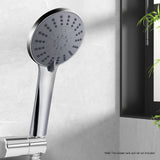NNEDSZ Handheld Shower Head 4.5" High Pressure 5 Modes Poweful Round Chrome