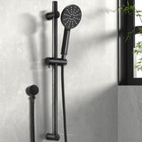 NNEDSZ Handheld Shower Head Wall Holder 4.7'' High Pressure Adjustable 3 Modes Black