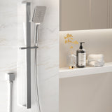 NNEDSZ Handheld Shower Head Set 3.1'' High Pressure Silver