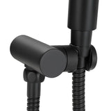 NNEDSZ Handheld Shower Head Holder 4.7'' High Pressure Black