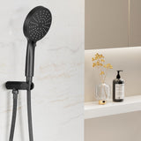 NNEDSZ Handheld Shower Head Holder 4.7'' High Pressure Black