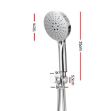 NNEDSZ Handheld Shower Head Holder 4.7'' High Pressure Silver