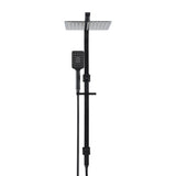 NNEDSZ 10'' Rain Shower Head Set Handheld Square High Pressure Black