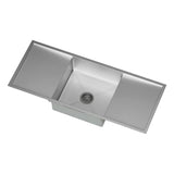NNEDSZ Cefito Kitchen Sink Basin Stainless Steel Under/Top/Flush Mount Bowl 122X45CM