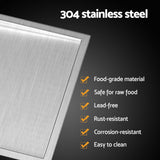 NNEDSZ Cefito Kitchen Sink Basin Stainless Steel Under/Top/Flush Mount Bowl 122X45CM