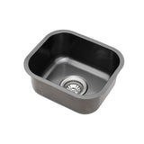 NNEDSZ Cefito Kitchen Sink 30X36CM Stainless Steel Nano Basin Single Bowl Black