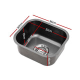 NNEDSZ Cefito Kitchen Sink 30X36CM Stainless Steel Nano Basin Single Bowl Black