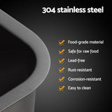 NNEDSZ Cefito Kitchen Sink 30X36CM Stainless Steel Nano Basin Single Bowl Black