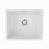 Cefito Kitchen Sink 55x45cm Granite Stone Sink Single Bowl White