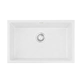 Cefito Kitchen Sink 70x45cm Granite Stone Sink Single Bowl White