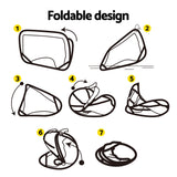 NNEDSZ Portable Football Net Soccer Goal Rebound Target Hitter Training